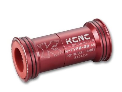 KCNC Innenlager MTB PressFit BB86 für Hollowtech II kompatible Kurbeln rot