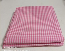 Pair of Pottery Barn Kids Standard Pillow Shams Pink Gingham Pattern