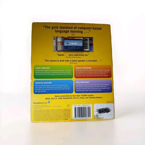NEW Rosetta Stone Chinese Mandarin Factory Sealed Version 4 Level 1 Win/Mac - Picture 2 of 4