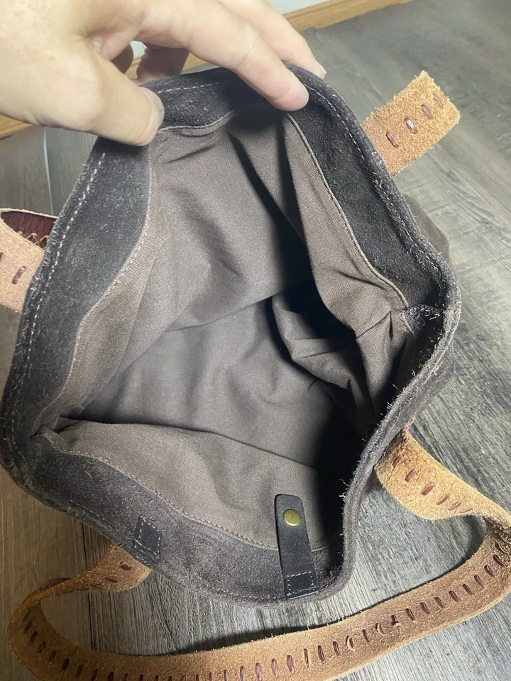 Timberland Bolso de Mano Gamuza Cuero Bolso de Hombro Mujeres Leer Foto 4 de 4