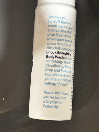 1 Zest Brrrrr Shock Cryogenic Wake-Up Energizing Body Wash 18oz NEW Htf Retired - 第 3/4 張圖片