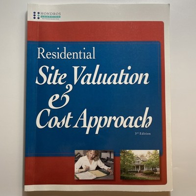 Residential Site Valuation & Cost Approach 3rd Ed by Hondros Learning 2020 PB