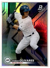 2019 Bowman Platinum Top Prospects Pablo Olivares RC New York Yankees #TOP-38