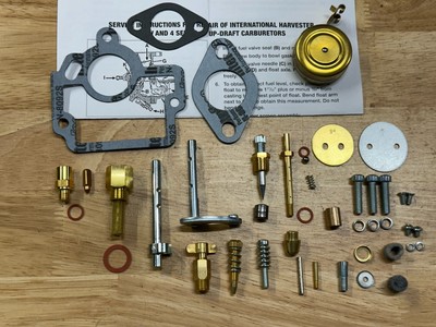 Farmall H HV & W-4 Comprehensive carburetor kit 45108 & 50981 with float