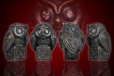 Phaya Nok Thued Thue Amulet Edition 11 Dark Gold Alloy Bird on Dice Fortune