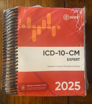 ICD-10-CM Complete Code Set 2025 - Spiral-bound, by AAPC - NEW