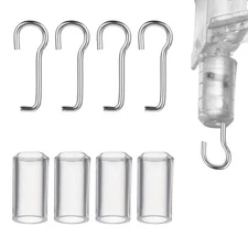 4 Set Horizontal Blinds Replacement Parts with Hook, Wire and Sleeve Collar for