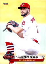 2019 Memphis Redbirds Choice #21 Daniel Ponce de Leon La Mirada California Card