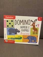 CLEMENTONI 16121 SAPIENTINO DOMINO NUMERI E ANIMALI, GIOCO EDUCATIVO - 4 ANNI +