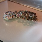 Gemstone Tree Figurine Multicolor Stone Chips & Metal Leaves 3D Metallic 3 in — photo 5
