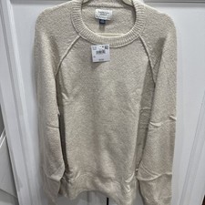 NWT American Eagle unisex sweater size L oatmeal tan color