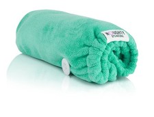 Image of 97% Natural Green Microfiber Hair Towel, Hair Towel Quickly Moisturizes...