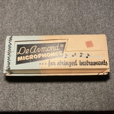 De Armond Model 55 F Hole Guitar Microphone - Date Stamped March 26, 1968