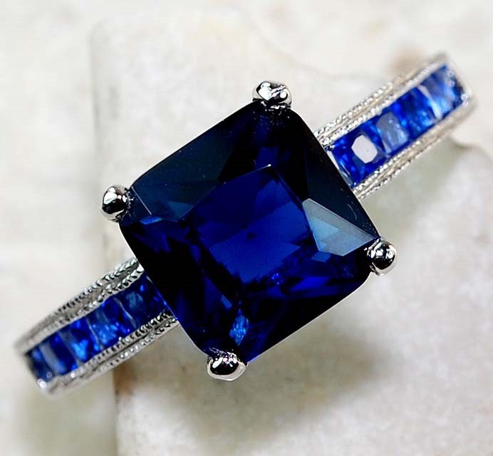 3CT Heat Treated Kyanite 925 Solid Sterling Silver Ring Sz 8 J1-1