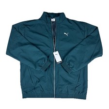 Puma Men  s Lightweight Full Zip Jacket Green Size M New With Tags