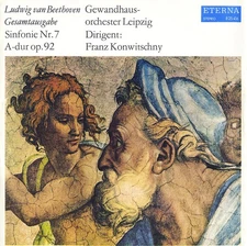 BEETHOVEN Symphony 7 KONWITSCHNY Leipzig GH ETERNA 825416 BLACK Stereo 1959 Rec