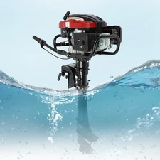 196CC 4 Stroke 7hp Outboard Motor Fishing Boat Engine TCI Air Cooling Long Shaft