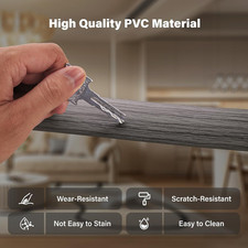 1.2M Self-Adhesive Vinyl Flooring Threshold Transition Strip, Flat Laminate Pro
