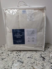 The Company Store Lacrosse Loftaire Down Alternative Throw 50" X 70" Ivory NEW