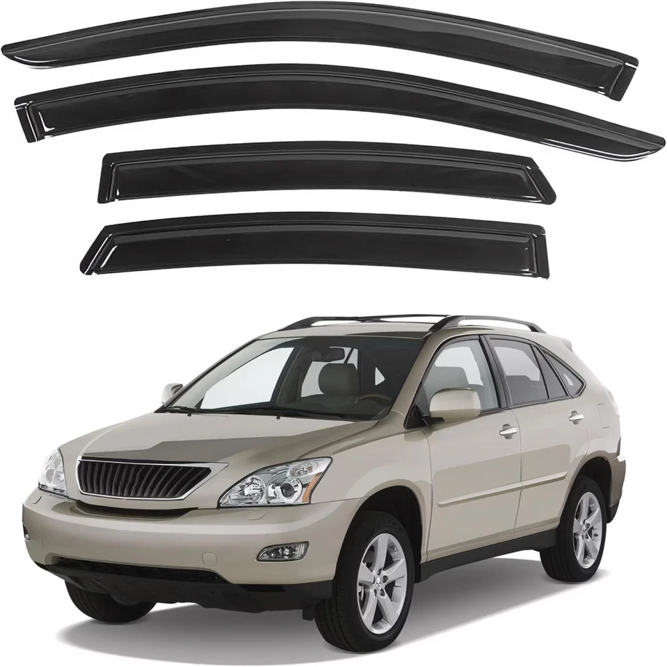 Lexus RX330 RX350 RX400h 2004-2009 Window Visors - Rain Guard Deflectors Foto 3 de 4