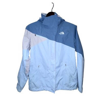 The North Face ThermoBall Eco Snow Triclimate Jacket Women M Blue Shell EUC