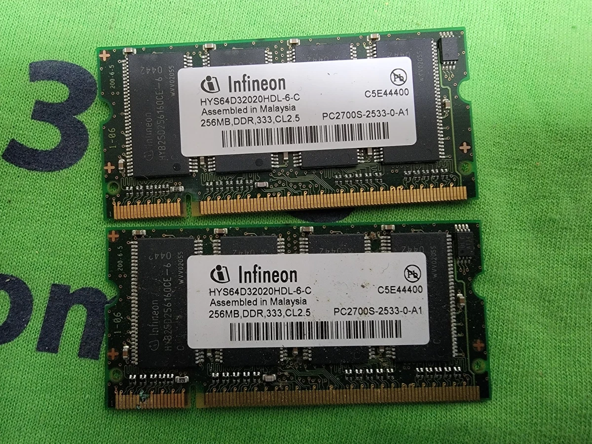 PC-2700 (DDR-333) Bus Speed DDR1 SDRAM Computer 256 MB Capacity
