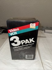 VHS Beta Storage Cases 3 Pak Video VCR Labels - Brand New / Sealed