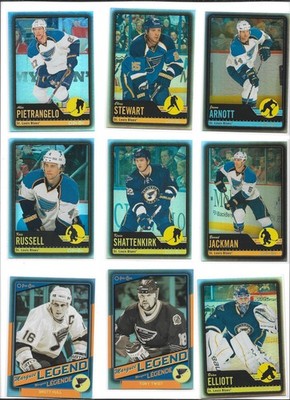 2012-13 O-PEE-CHEE BLACK RAINBOW FOIL ST.LOUIS BLUES 21 CRD TEAM SET ALLEN,OSHIE