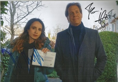Autogramm-Großfoto (20x30) ''DER ALTE'' (Stephanie Stumph/Thomas Heinze)