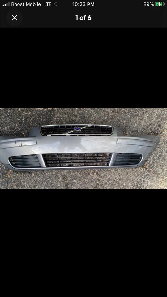 Parachoques delantero Volvo S40 2004 a 2007 - plateado Foto 3 de 3