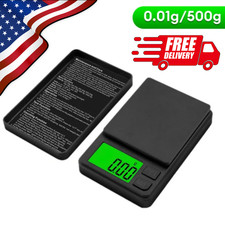 Digital Pocket Scale 500g 0.01g Precision Gram Scale LCD Tare Jewelry