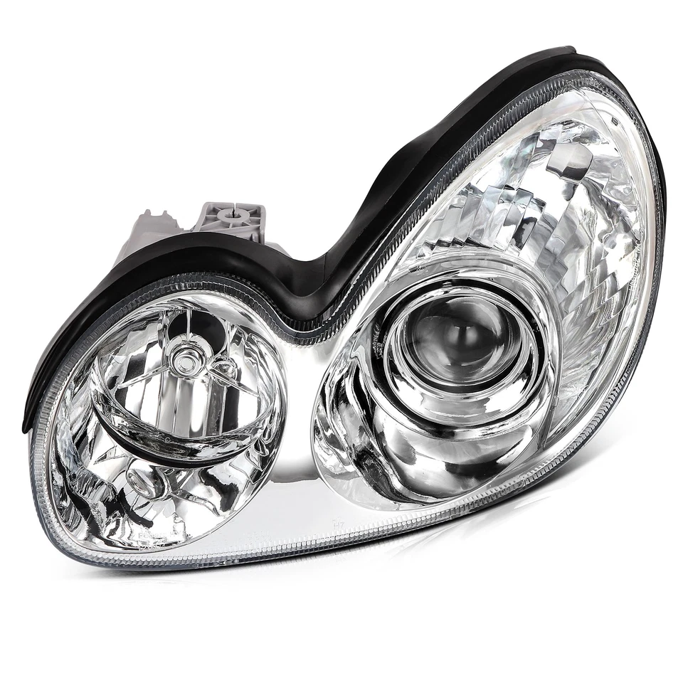 Left+Right For 2002-2005 Hyundai Sonata Headlights Assembly Chrome Housing - Изображение 3 из 4