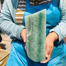 12.27LB Natural green strawberry quartz crystal freeform mineral healing decor