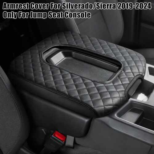 Center Console Armrest Cushion Pad Cover For Chevy Silverado 1500 2500HD 19-2024 - Picture 8 of 10