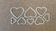 Set Of 8 Heart Metal Cutting Dies Love Cards Scrapbook Journal 3082 - Tonya