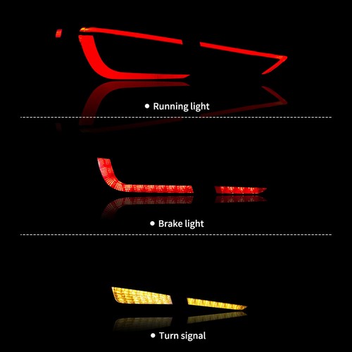 VLAND Pair Full Red LED Tail Lights W/Sequential For 2011-2016 Hyundai Elantra - Bild 7 von 12