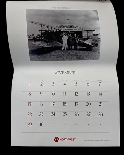 1987 Northwest Airlines Kalender + Spielkarten 40 Jahre Pacific 21x13 Vintage - Bild 15 von 22