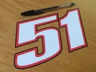 Michele Pirro Race Number 51 - (Large) - UK SELLER