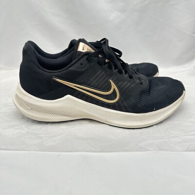 Womens Size 9.5 Nike Downshifter 11 CW3413-002 Black & Copper Road Running Shoes