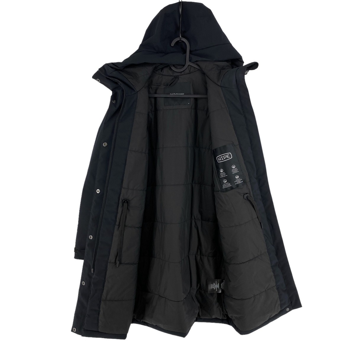 Peak Performance Black Unified Hooded HIPE Parka Jacket Coat Peak Performance Black Unified Hooded HIPE Parka Jacket Coat