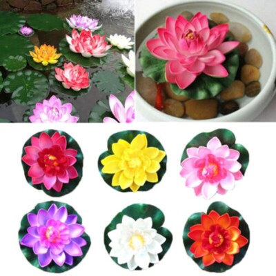 Haus & Garten Knstliche Seerose Knstliche Pflanze Teich-Aquarium-Dekor |  eBay.de