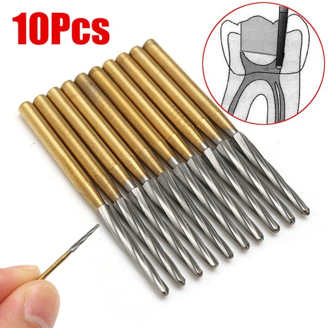 10Pcs Dental ENDOZ Burs 25MM Lab Drill Carbide Tungsten Steel Trim