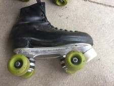 Vintage Dominion Esprit Black Roller Skates With Wrench