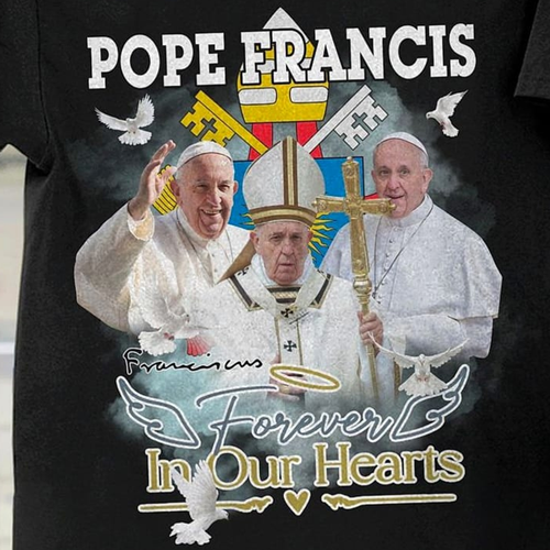 FATHER Pope Francis vtg black T-shirt Unisex All sizes S-5XL 2F322 | eBay