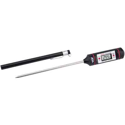 Ilsa Termoemtro Digital Tasche Lambdasonde 12 CM Edelstahl Und ABS + Hülle