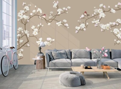 3D Petal Branches ZHUA19284 Wallpaper Wall Murals Removable Self-adhesive Ann