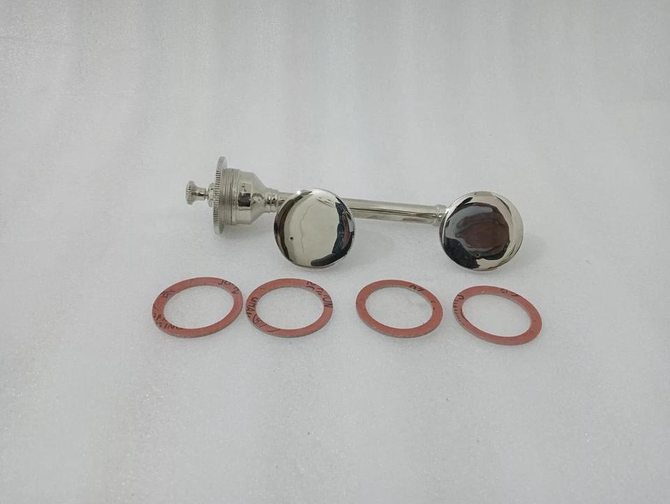 HARLEY DAVIDSON 1916-1924 J JD F FD GAS OIL TANK PRIMING PUMP & CAPS + GASKETS Foto 3 de 4