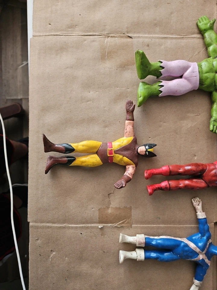 (4) Figura Flexible Vintage Marvel Super-Héroes Just Toys 1989 Trl8#165 Foto 3 de 4