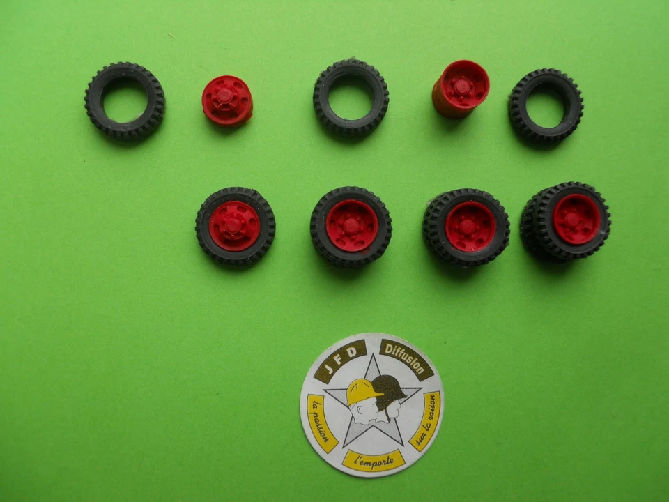 Veicolo Pompieri 1/50 Solido Camion GMC Kit Ruote Realistico Cerchi & Pneumatici - Immagine 2 di 4