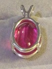EARTHMINED CERTIFIED GEM TESTED HEATED SAPPHIRE 9.67CT 925 SOLID SILVER PENDANT — photo 3